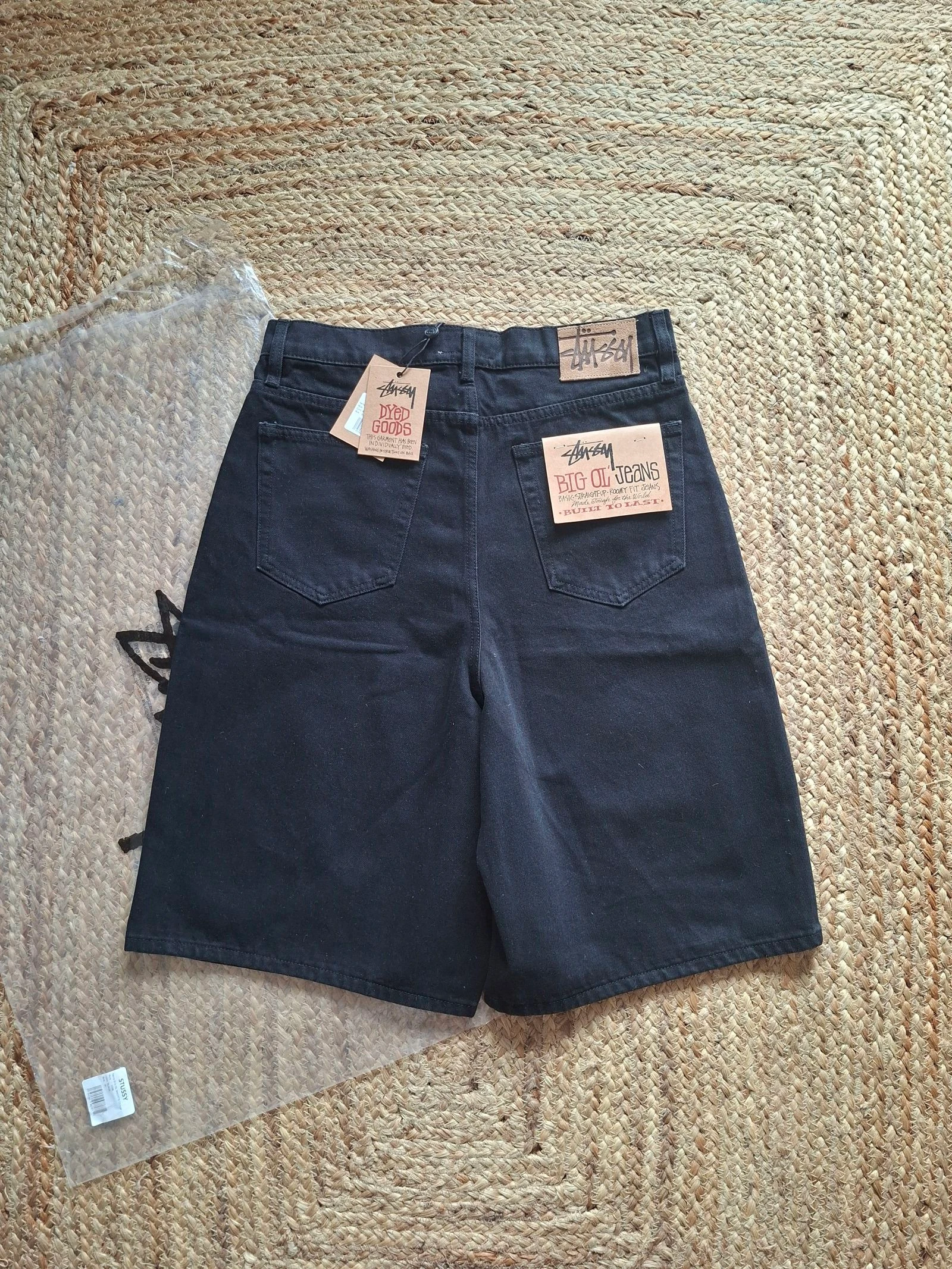 Stussy jort vaquero negro big oil jeans talla S – photo 2